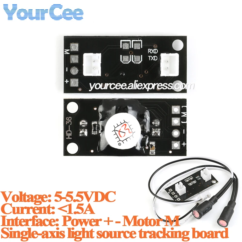 Solar Automatic Tracker Track Module Single Axis Solar Tracking Board Search Light Solar-powered Tracking Board HD-36