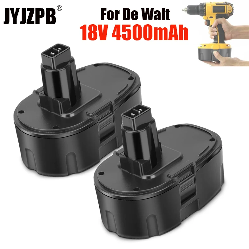 

2Pack 4.5Ah 18V DC9096 DC9098 Battery Replacement Compatible for De Walt 18V XRP Battery DC9099 DW9098 DW9099 DW9095 DW9096 DE90