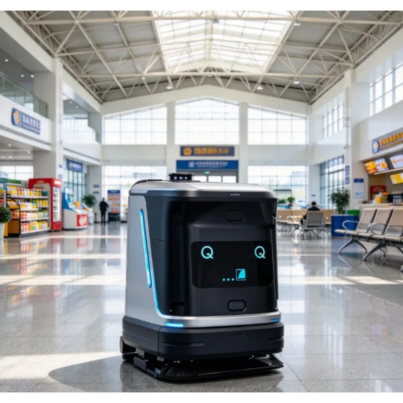 Robotic vacuum cleaner and mop with self-emptying base, smart map and rugged pet hair care