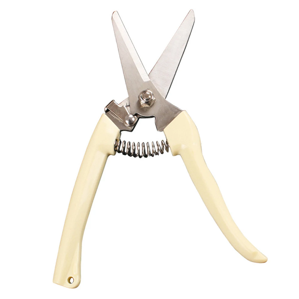 

Ergonomic Pruning Shears Stainless Steel One Hand Garden Tool Lightweight Portable Plant Trimmer Gardening Pruner Shears