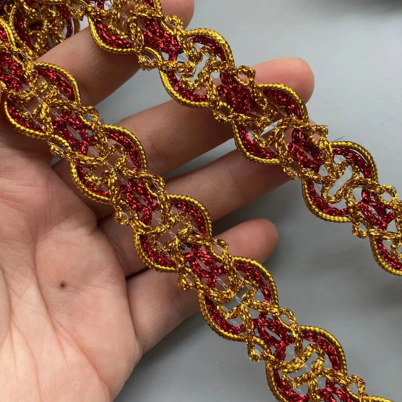 1 Meters 2cm Blue Golden Silver Silk Ribbons Webbing Handmake Diy Craft Lace Trims Dresses Curtain Sewing Accessory Flower Hot