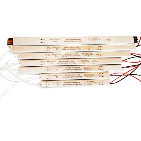 LED Driver Switching Power Supply 110V/220V to 12V 24V 24W 36W 48W 60W 100W  ultrafine LED Driver Lighting Transformer