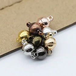 5PCS Round Magnetic Clasps 6/8/10mm Ball Magnetic Clasps End Clasp Connectors For Bracelets Necklace DIY Jewelry Making Findings