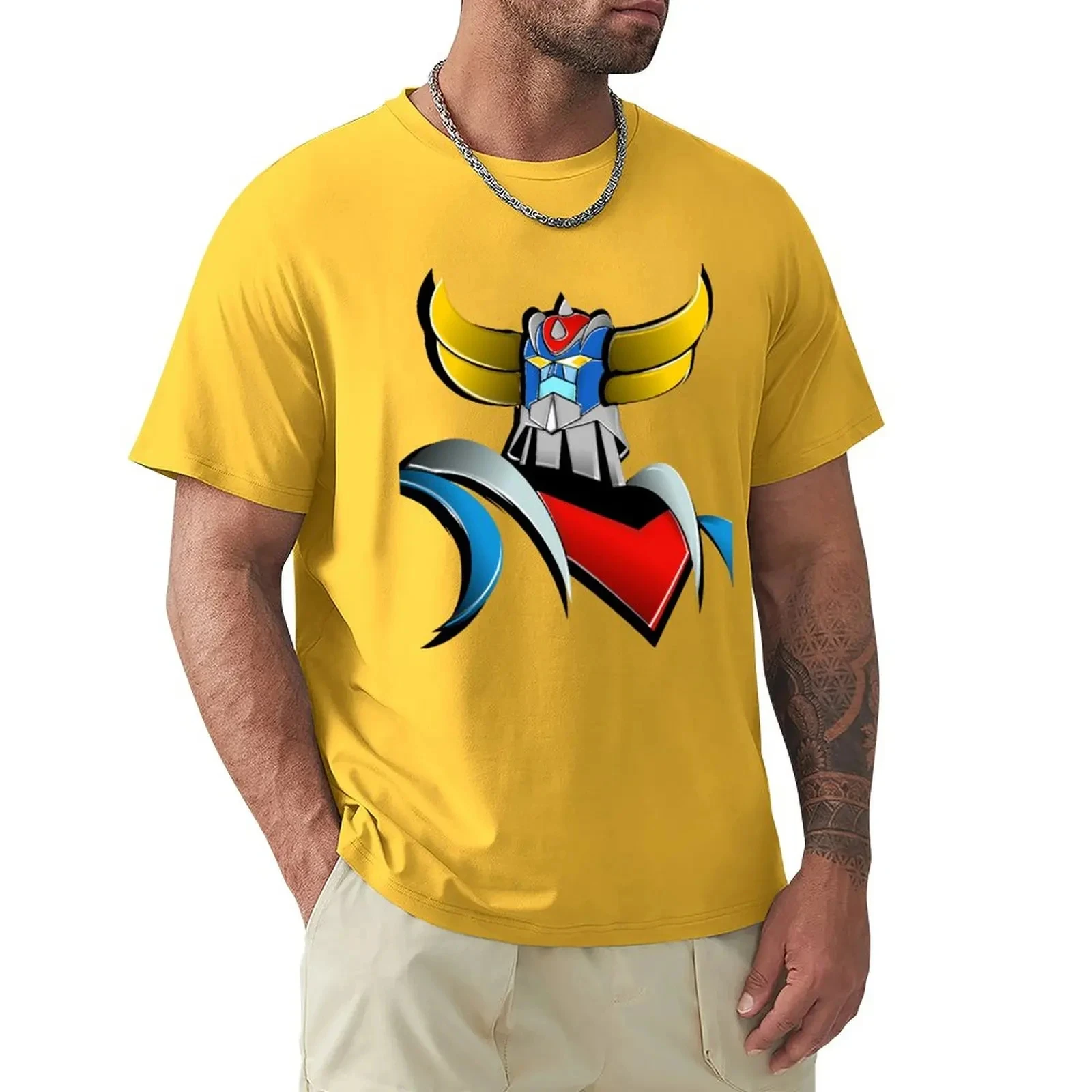 Fashion Hot Goldorak Grendizer 2D Print Summer Men/Women O-Neck T-shirt Casual 100% Cotton Short Sleeve Pullover Unisex Clothing