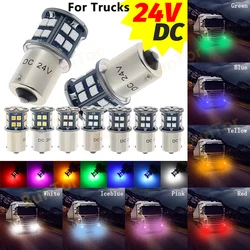 2 Stuks 24V Vrachtwagens 1156 P21W BA15S PY21W BAU15S 1157 P21/5W BAY15D Led Knipperlichten auto Rem Lamp Auto Achteruit Inparkeren Lampen