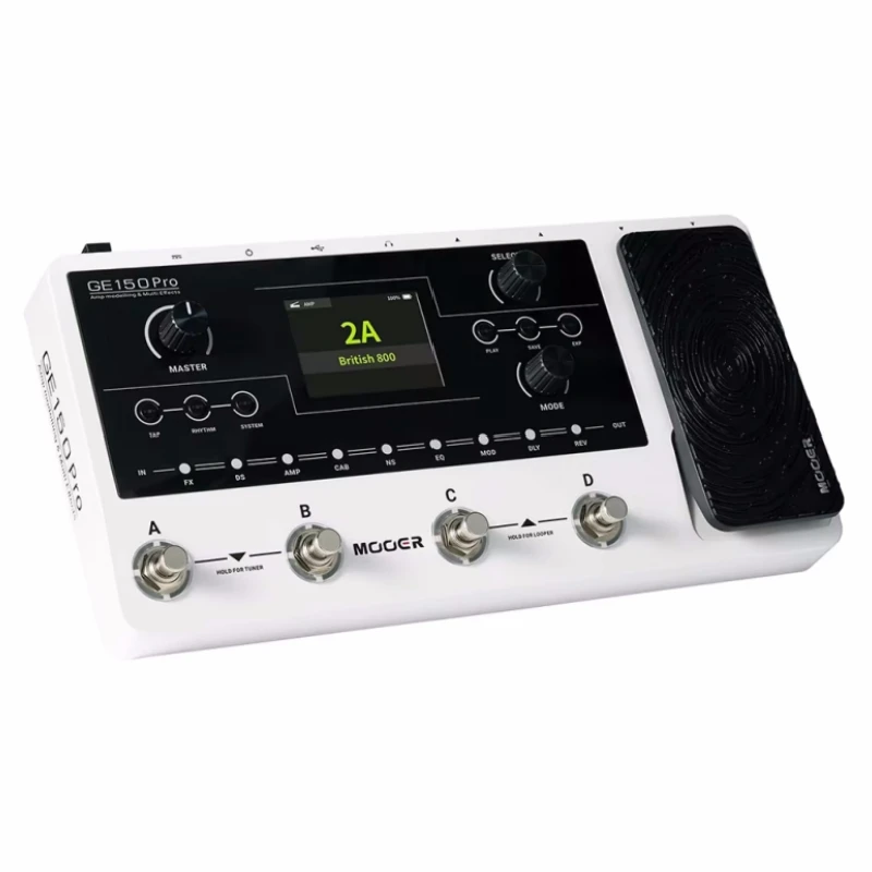 MOOER GE150 Pro Guitar Amp Modelling Multi-effects Processor Pedal Electric Guitar Pedal 40 Drum Rhythms 80s Looper 26 Cabs