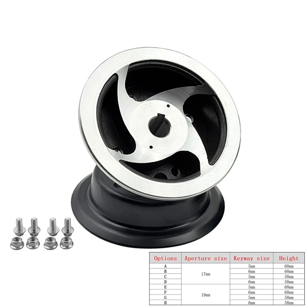 

4 inch Alloy Keyway Hub Wheel Rims For Quad MIni Moto Electric Scooter ATV Go Kart 4.10/3.50-4 9x3.50-4 3.00-4 2.80/2.50-4 Tire