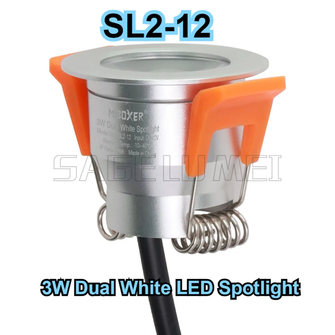 SL1-12 SL2-12 SL3-12 SL4-12 Miboxer 3W Waterproof LED Spotlight Single Color Dual White RGB RGBW Remote LED Downlight Dimmable