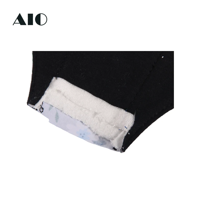 [AIO] Flowers Leaves Printed Cotton Menstrual Gaskets Lady Washable Mom Reusable Postpartum Nursing Pad Absorbent Hygiene Napkin