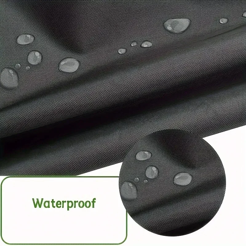 A waterproof barbecue grill cover featuring a drawstring closure,Suitable for outdoor barbecue grills