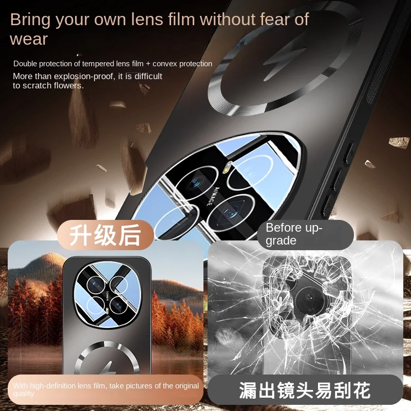 حافظة حماية كاملة من مادة TPU مع ميزات مغناطيسية مضادة للبصمات لهاتف Honor Magic 8 8 Pro #4