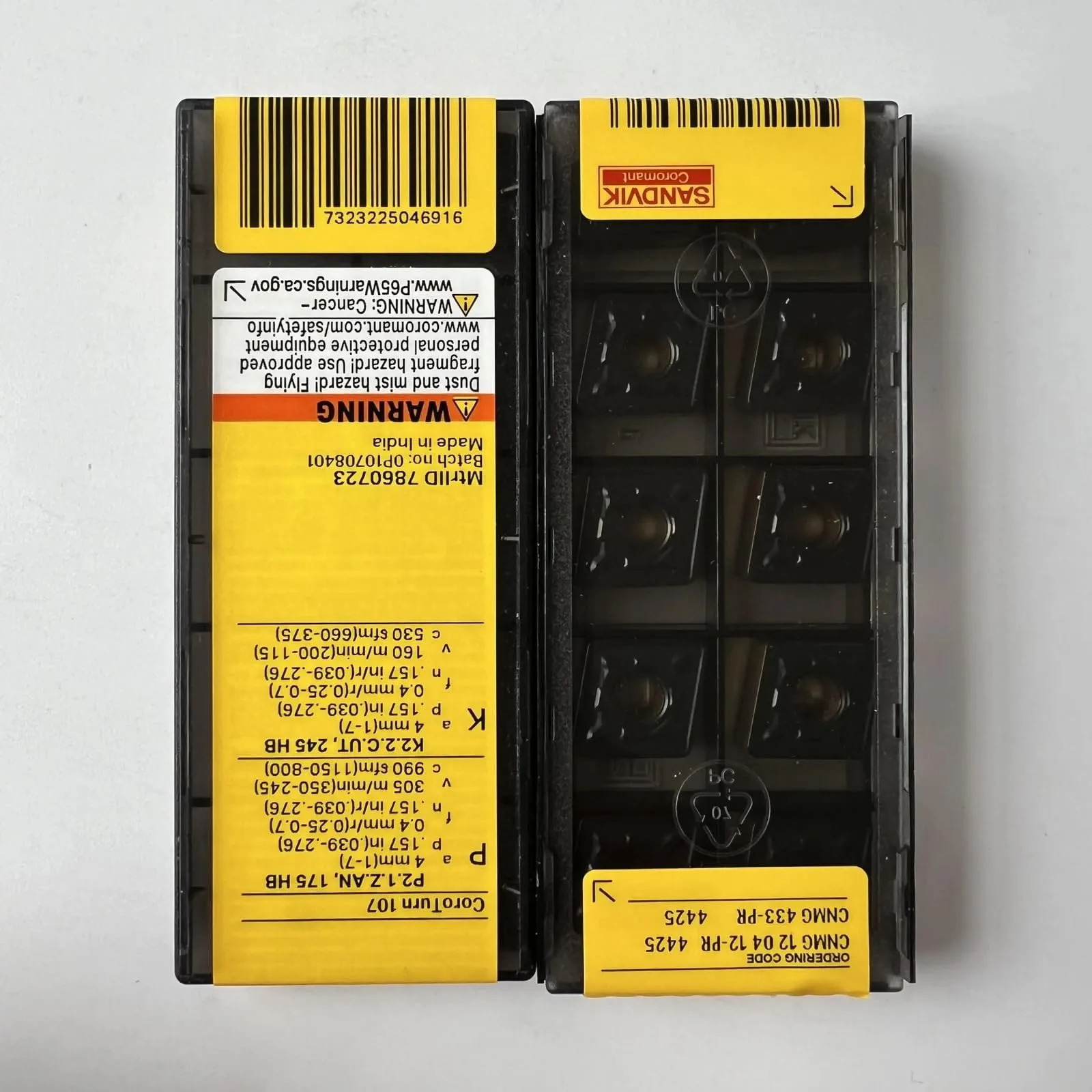 

Оригинальный SANDVIK/CNMG120412-PR 4425/лезвие с ЧПУ из твердого сплава, 10 шт.