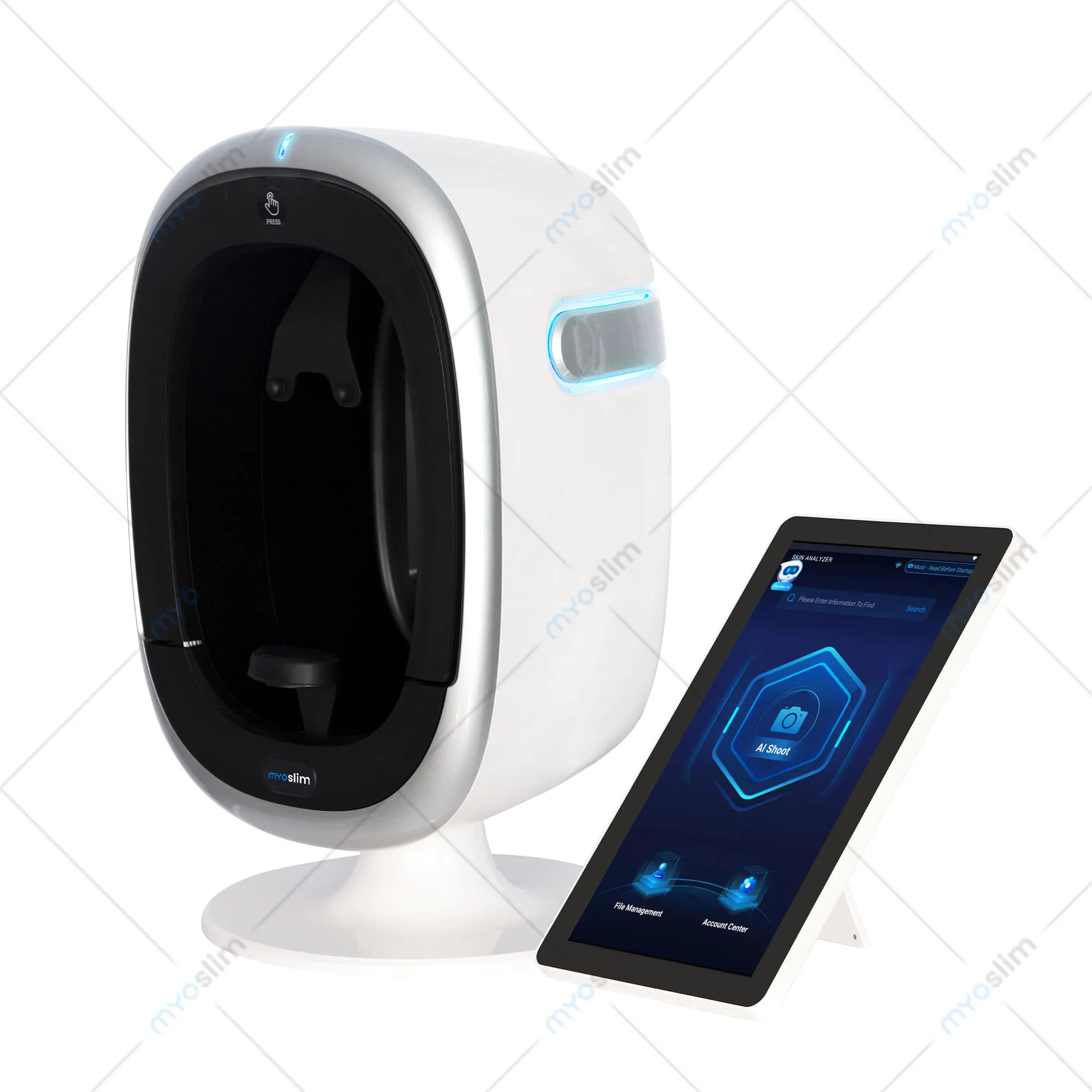 Professional 3D AI Facial Analyzer Device Acne Analysis Detect Skin Moisture Face Camera Machine Beauty Salon Equipment