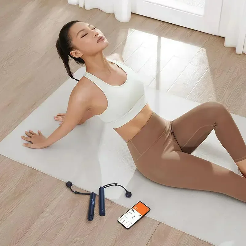 Xiaomi Mijia-cuerda para saltar inteligente, contador Digital, Control por aplicación, cálculo de calorías para deporte, ejercicio físico, perder peso