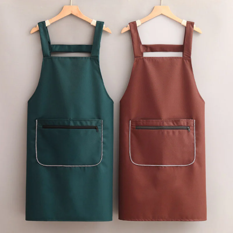 2023 Fashion Canvas Kitchen Aprons For Woman Men Chef Work Apron For Grill Restaurant Bar Shop Cafe Beauty Nails Studios Uniform