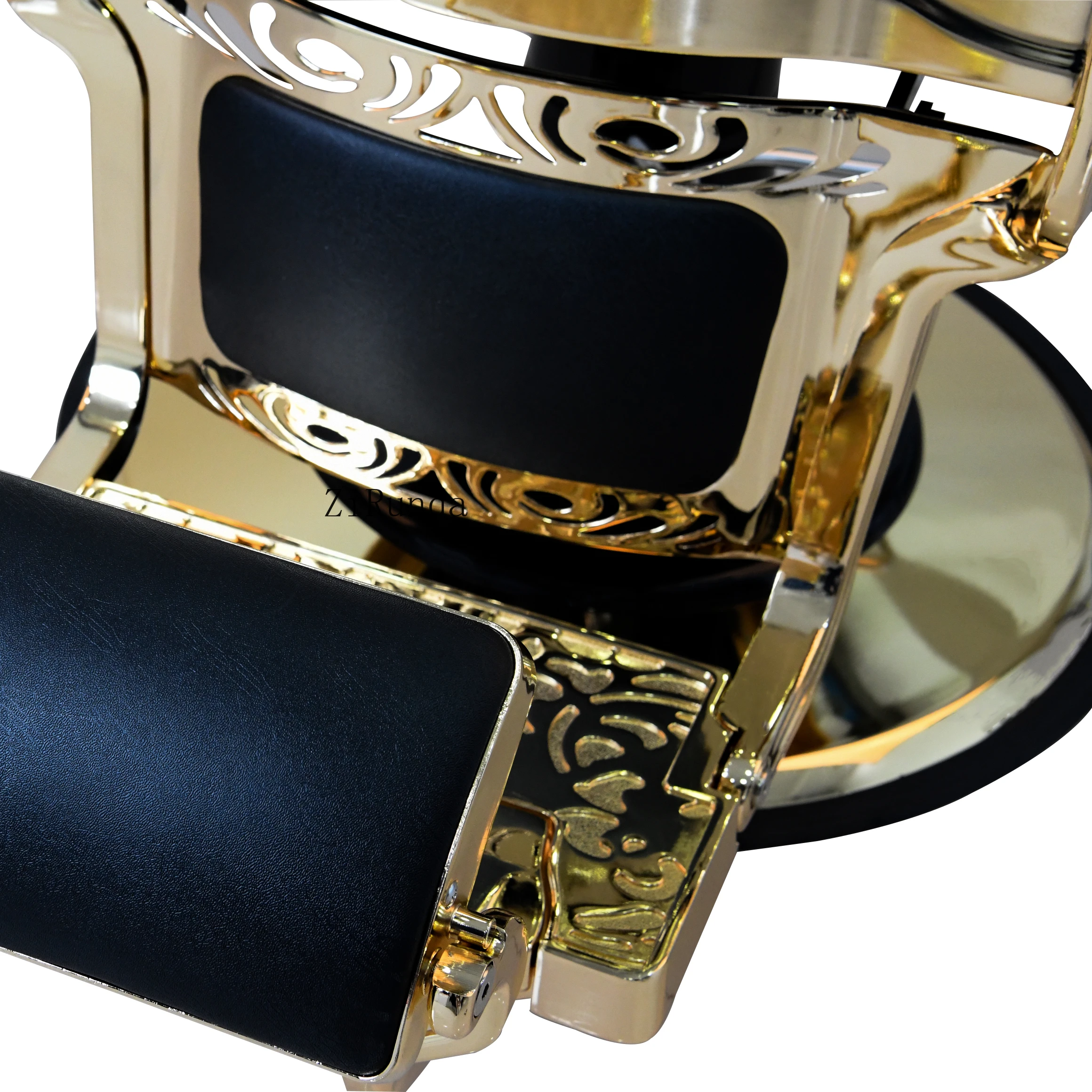 العتيقة الذهب الأسود صالون حلاقة خمر كرسي فاخر معدات الحلاقة كرسي الحلاق مع مسند الرأس