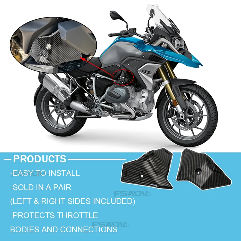 For BMW R1250GS R1200GS R1200 R 1250 GS 2017 2018 2019 2020 2021 2022 2023 Motorcycle Throttle Body Guards Cover Protection