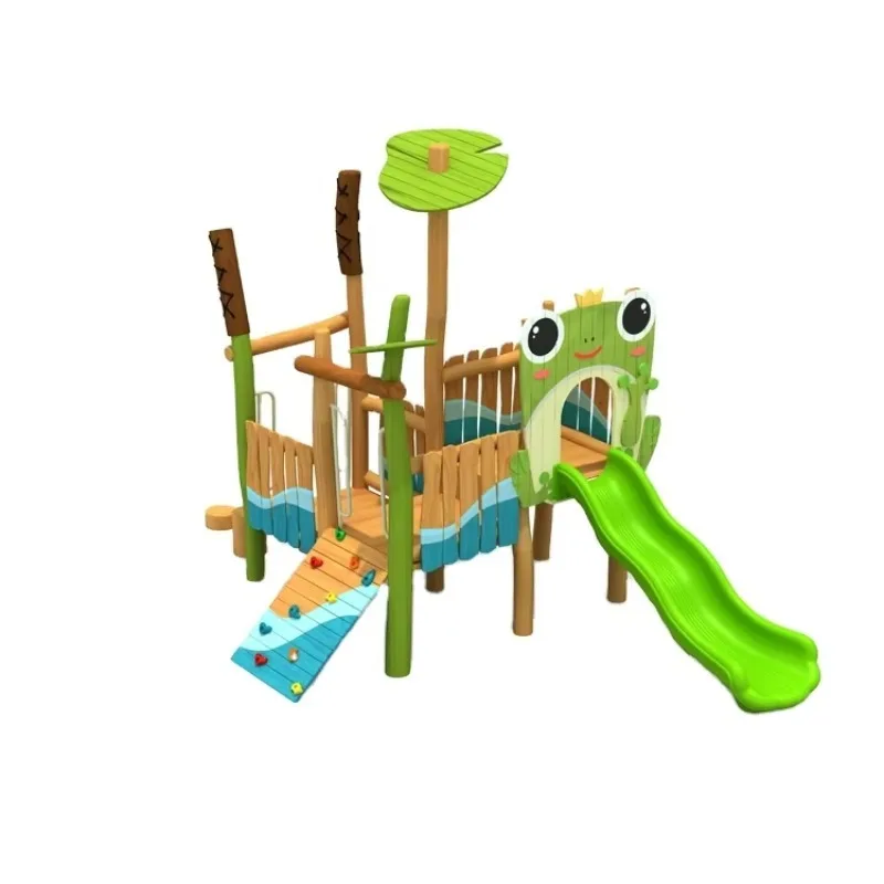 Cheap Preschool Wood & Plastic Outdoor Playground Equipment for 5-10 Kids with CE Certification 100-500kg Capacity