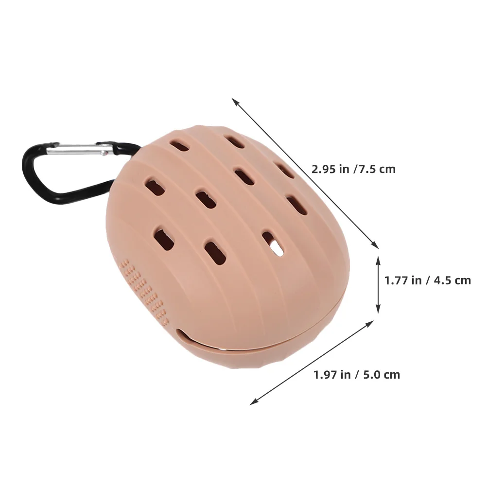 Caja de almacenamiento para esponjas de maquillaje, estuche de silicona para esponjas de polvo, soporte de viaje portátil para esponja de maquillaje, organizador compacto a prueba de polvo, 2 uds.