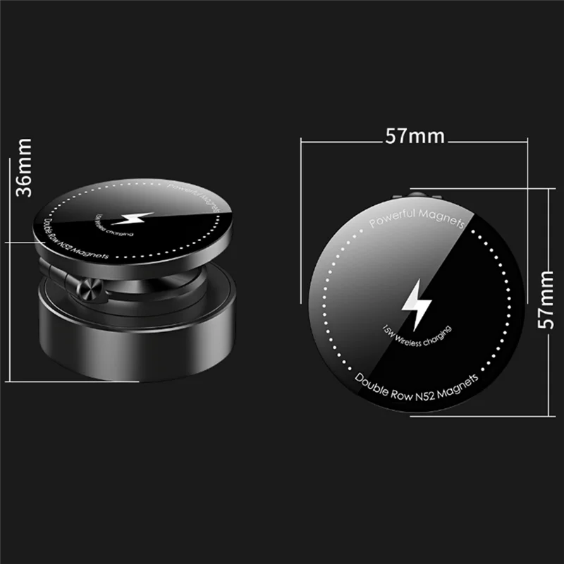 

Автомобильный магнитный кронштейн для телефона, беспроводное зарядное устройство, кронштейн для телефона, вращающийся на 360 градусов навигационный держатель для телефона, автомобильная подставка для телефона
