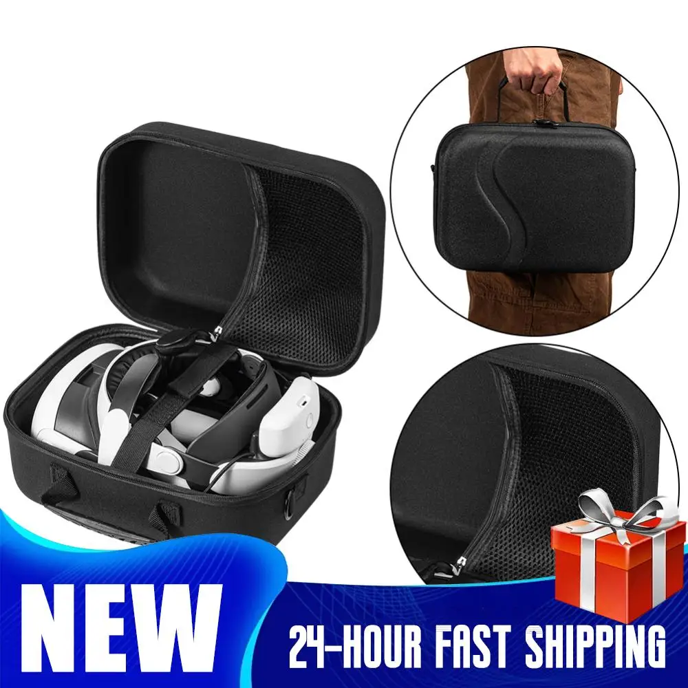 

Larger Capacity Storage Bag For Meta Quest 3 Travel Carrying Case for BOBOVR M3 PRO Elite Strap Storage Bag Hard Carrying Case ﻿