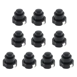 10PCS 1010X Small Circular Flashlight Switch Power Supply Button Switch KAN-10A Self-Locking Button Push Button Switch ON-OFF