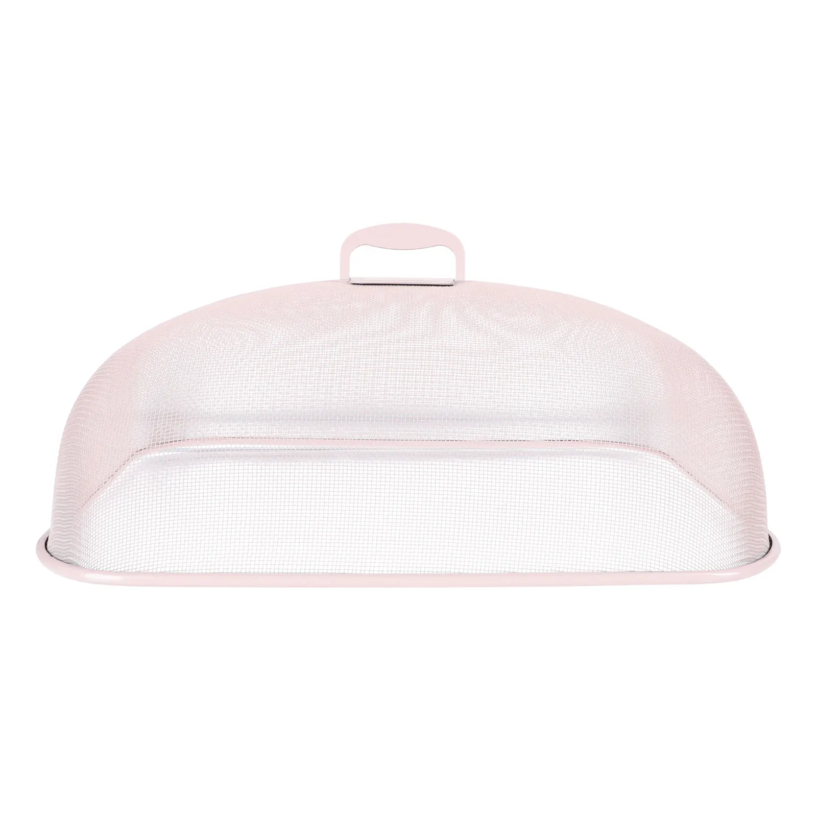 

1pc Stainless Steel Food Cover Rectangle Shape Black Color Fly Proof Kitchen Dining Table Household Item Food Protecting Cover