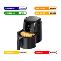Midea Hot Air Fryer 4L, Oil-Free Airfryer 1500W, 8 Cooking Modes, 35-200°C, Baking, Roasting, Grilling, Defrosting, MAD40F8APK-S