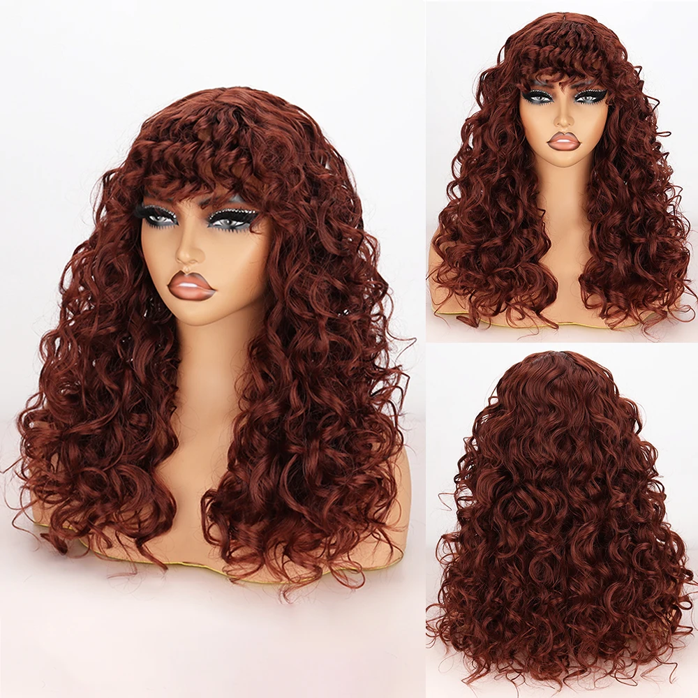 

Synthetic High Heat Resistant Material African Small Curly Hair Whole Wig Suitable For Daily Cosplay Wear