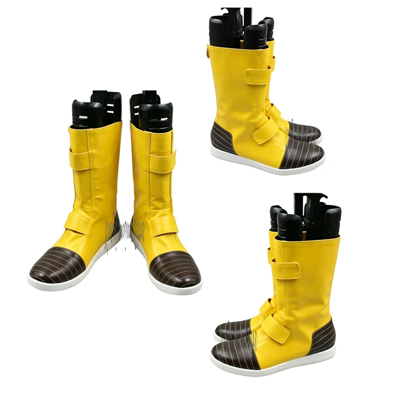 Anime Trunks Torankusu Cosplay Boots PU Leather Shoes Halloween Carnival Props Custom Size