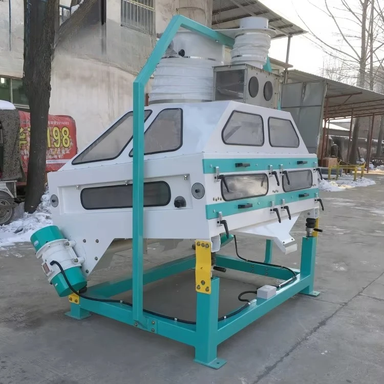 Series Automatic Sesame Destoner Peanut Grain Cleaner Suction-Type Grain Stoner