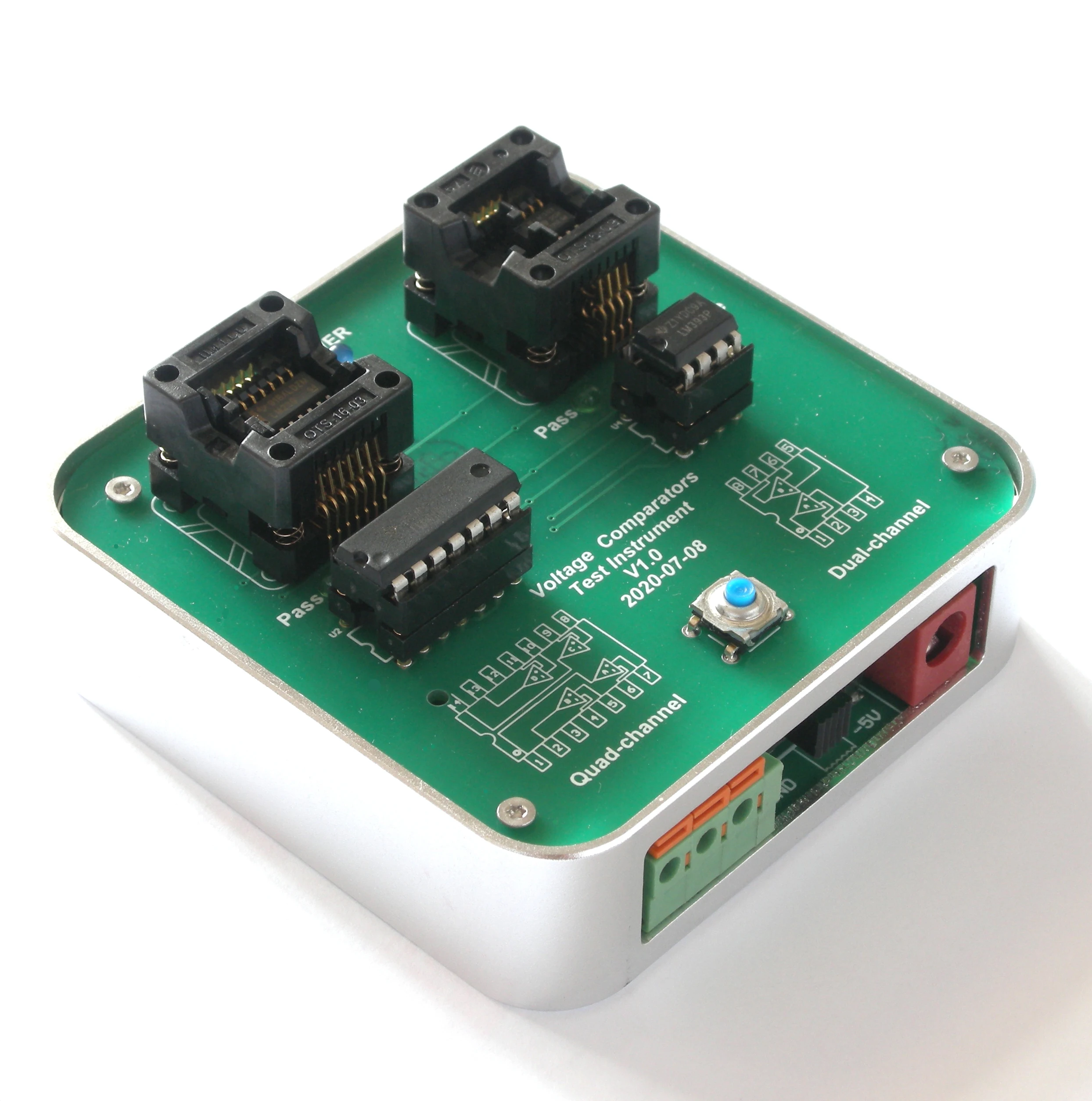 Comparator tester four comparator double comparator tester comparator chip maintenance testing