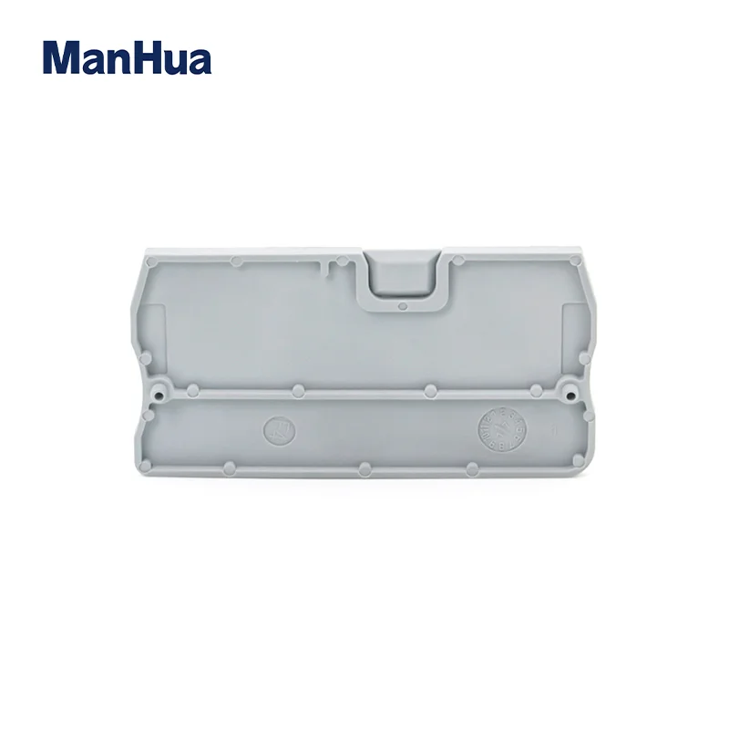 ManHua 10Pcs D-ST4 End Cover For ST4 And PT4 Din Rail Terminal Blocks End Cover Plate