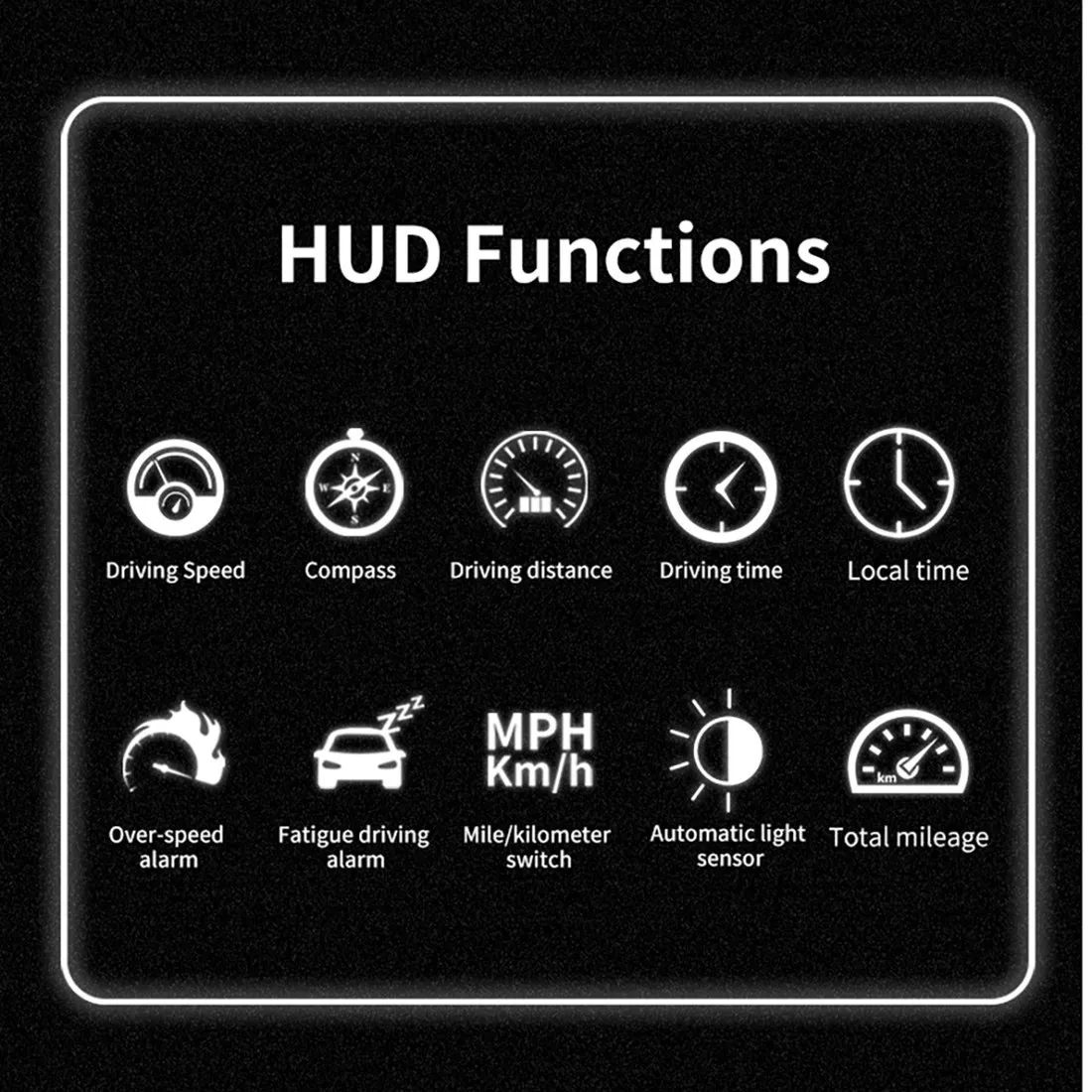 

New Arrival C3012 HUD Speedometer Odometer Compass Head Up Display GPS Digital Display Big Fonts Universal For All Cars