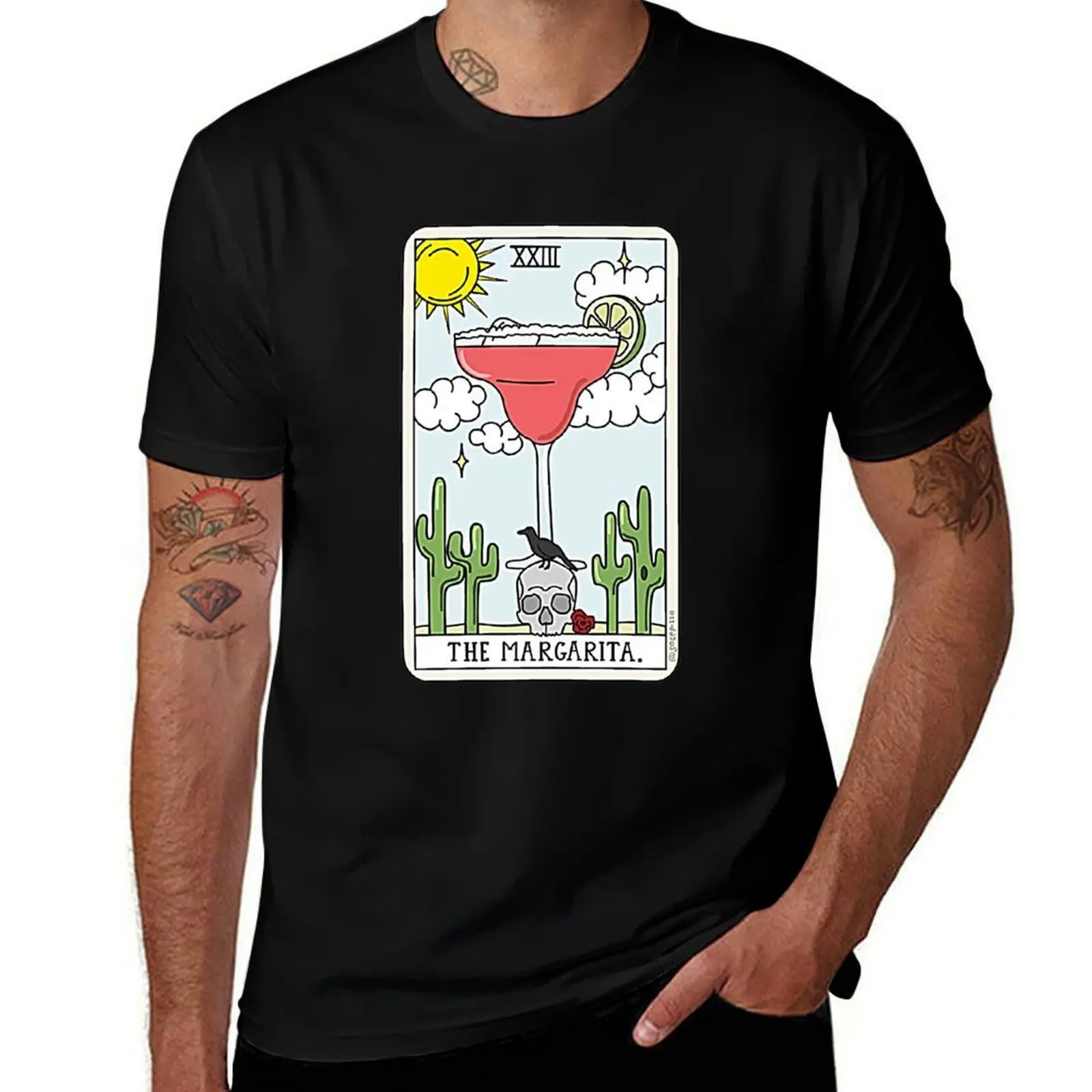 Camiseta de lectura de MAR.GA.RI.TA, camiseta gráfica para hombre, camisetas divertidas de algodón para hombre