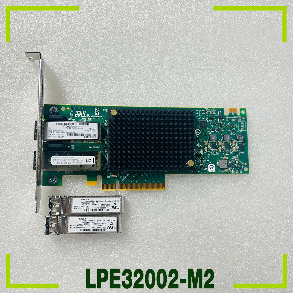 For H-PE SN1600E 32G HBA Q0L12-63001 870000-001 LPE32002-M2 Optical Fiber Card