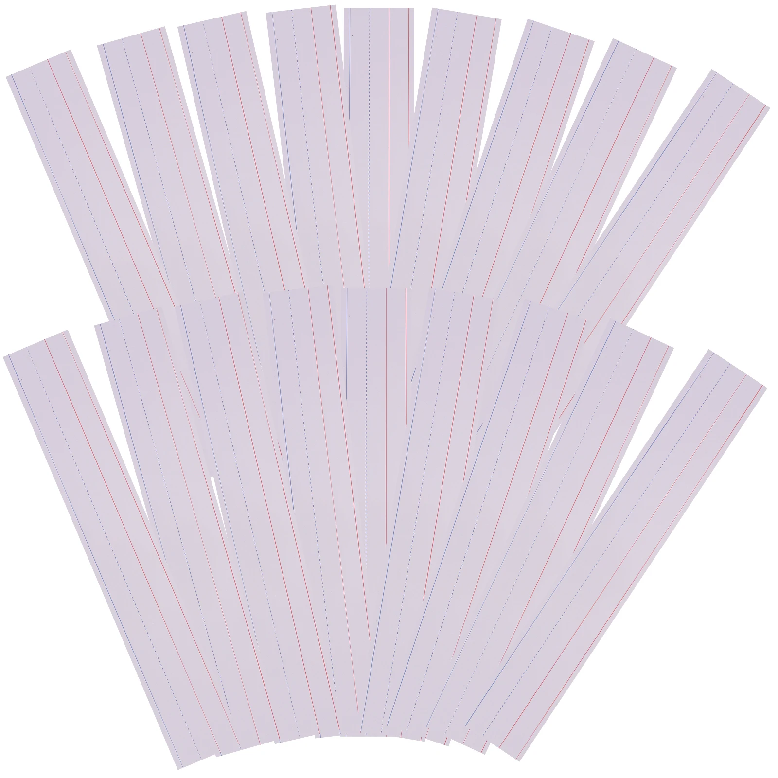 

30 Pcs Cards Sentence Strips Ruled Paper Erasable Dry Wipe Sentence Strips For Learning Reusable Classroom Office Supplies