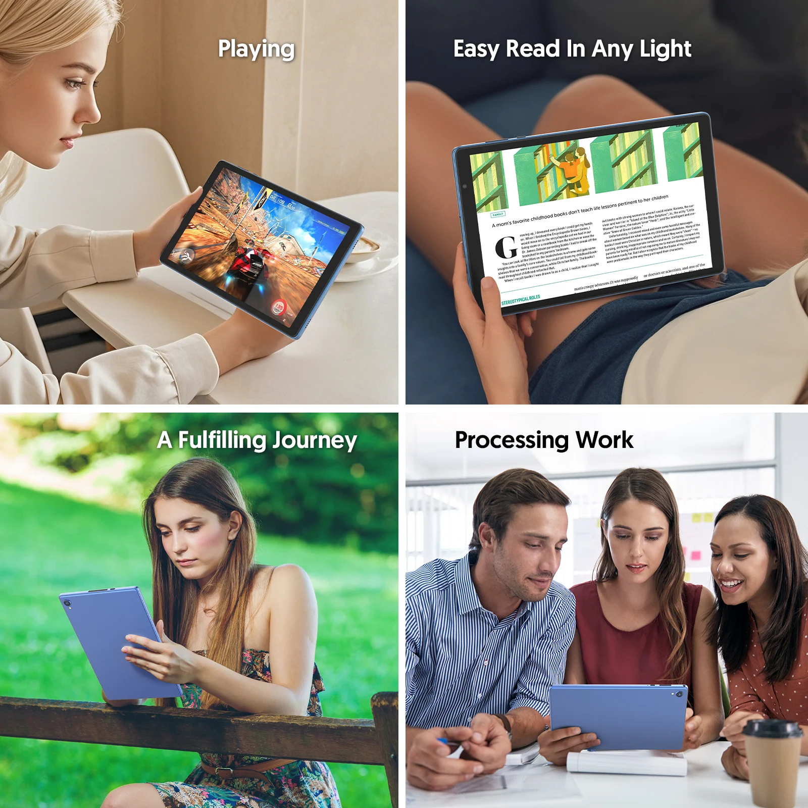 10.1 Inch Android 14 Tablet 4GB RAM (2GB+2GB) 32GB ROM Expandable up to 1TB 1280x800 HD Display 6000mAh Battery A133 Quad-core - view 2