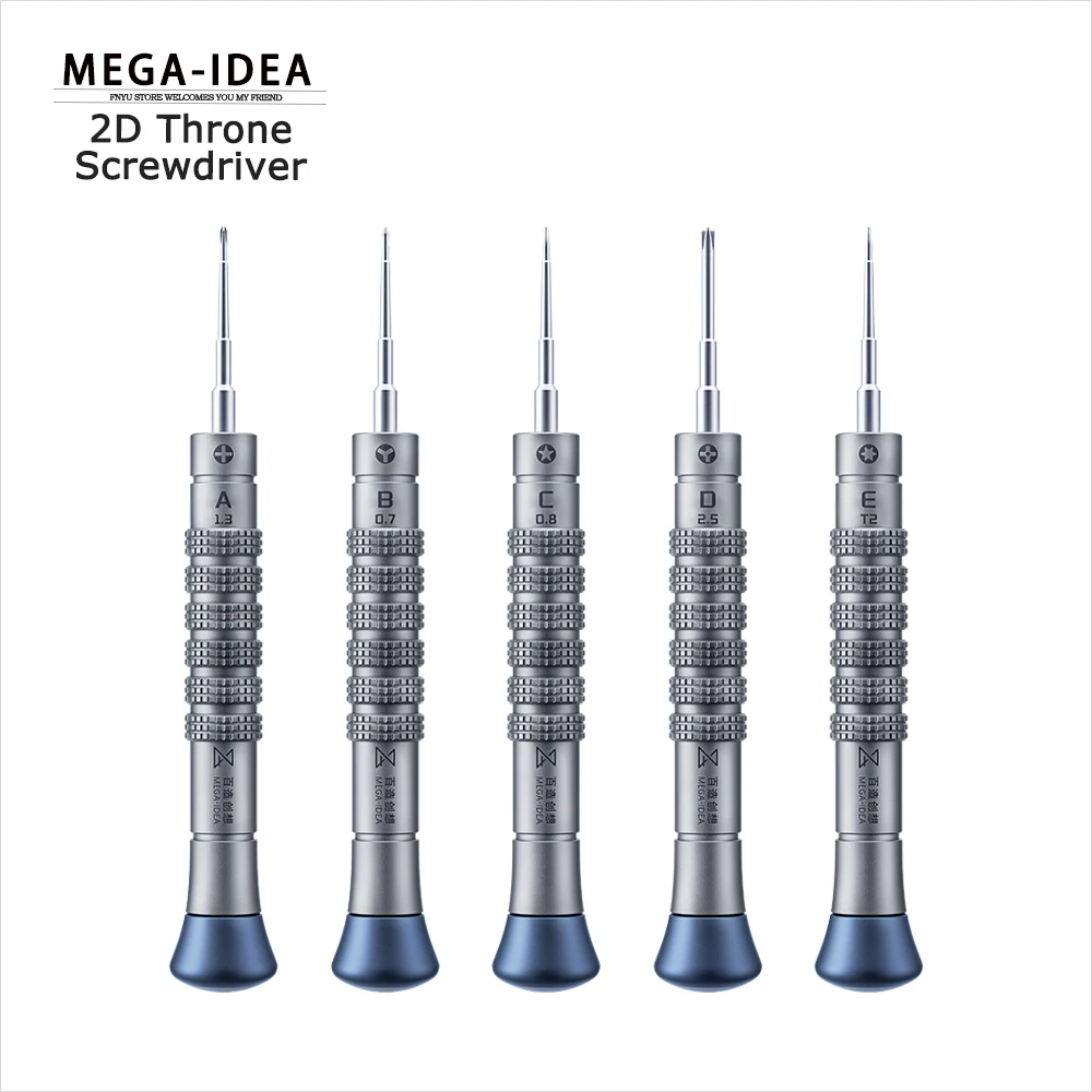 

Precise Screwdriver Qianli Mega-idea 2D Throne Screwdriver Non-slip Aluminum Alloy Screwdriver High Precision Repair Tool