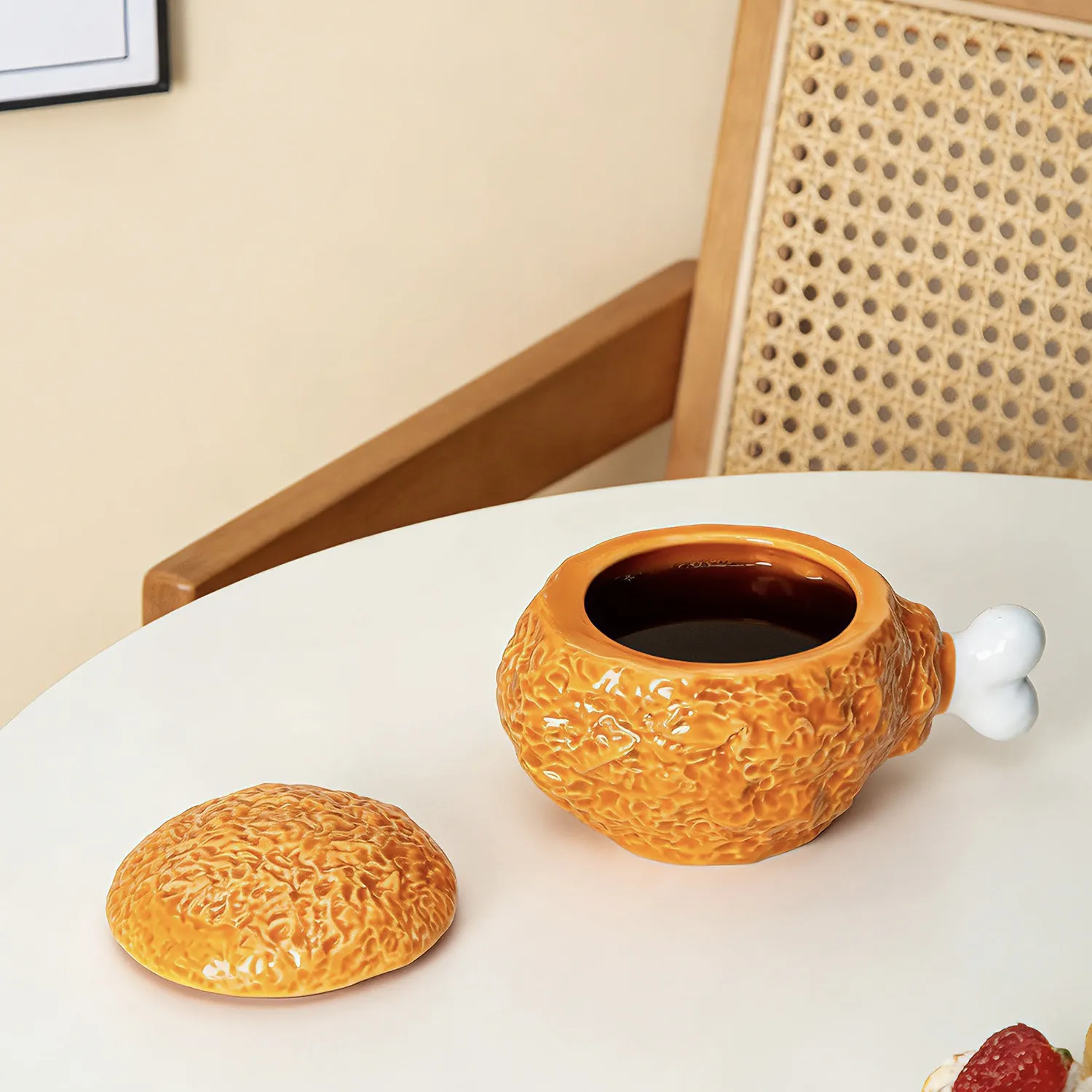 Weird Creative Fried Chicken Thighs Mug Office