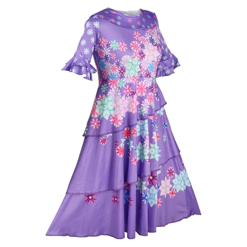 SN88 إنكانتو إيزابيلا مادريجال زي فستان الأميرة حقيبة البدلة سحر للفتيات تأثيري إيزابيلا كرنفال حفلة عيد ميلاد Christ% # 2@