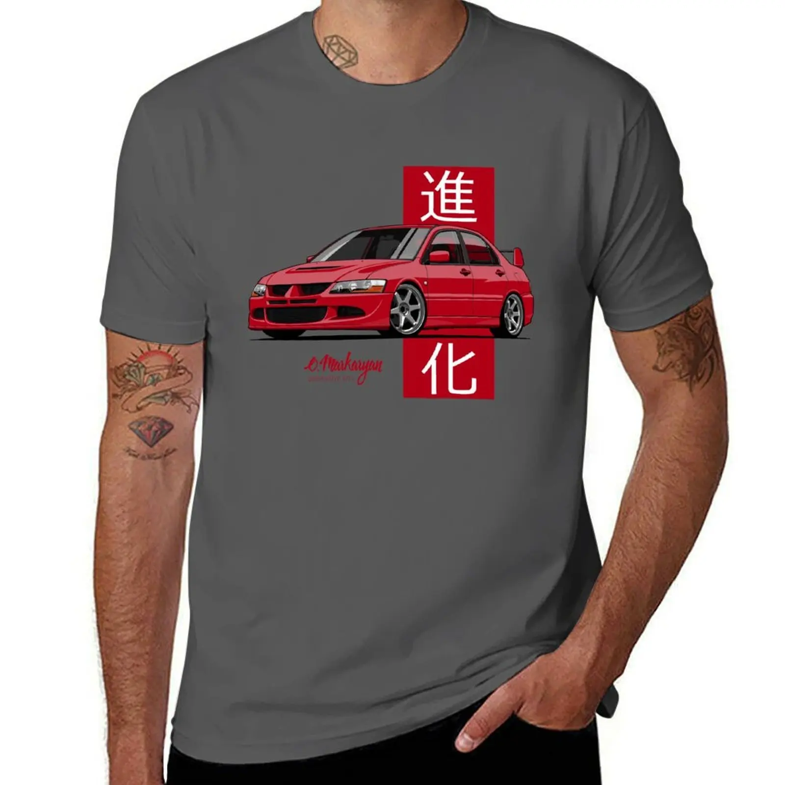 

Lancer Evolution VIII (red) T-Shirt Soft Touch Basic Cotton T-Shirt