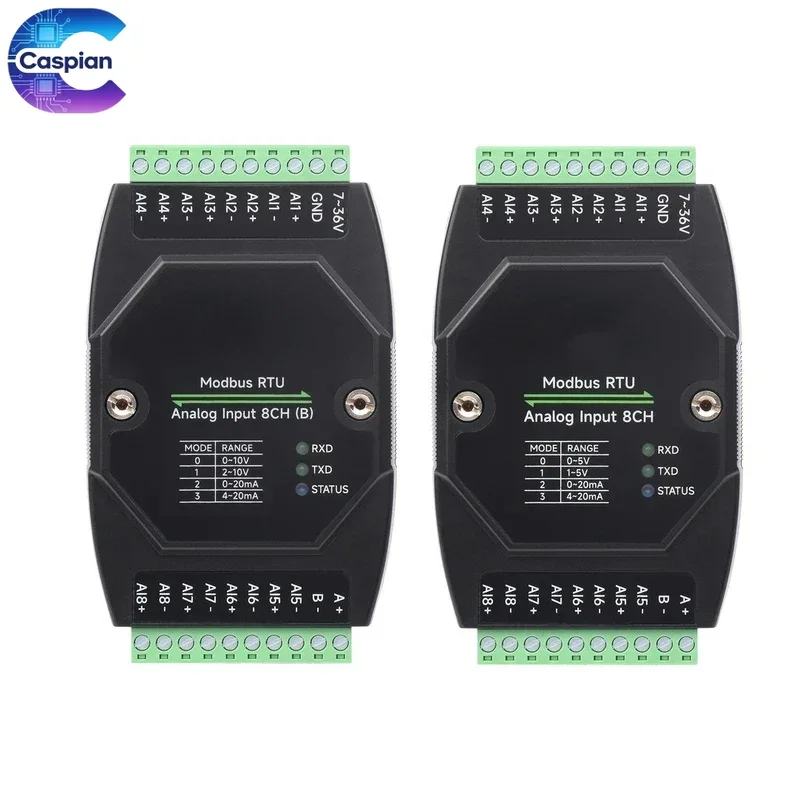 3Pcs 8 Channel Analog Acquisition Module, Industrial Grade, 12Bit High Precision, Current & Voltage Mode Supported