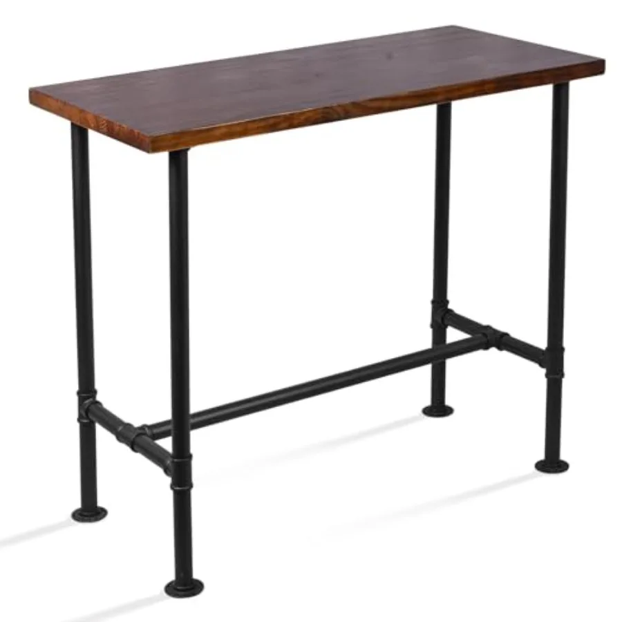 

DIY Industrial Design Pipe Dining Table Casual Pub BAR Laptop Table Modern Studio Wood and Metal Rectangular Dining Table Home