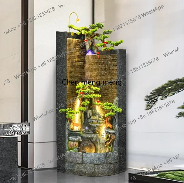 New Chinese rockery flowing water fountain floor ornament corner decoration ornament office water feature