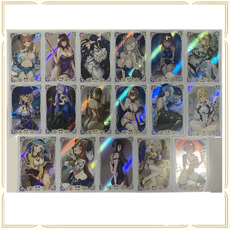 Anime Goddess Story DIY ACG Hologram Flash Card Marin Sakurajima Mai Boy Games Toys Collectible Card Christmas Birthday Gift