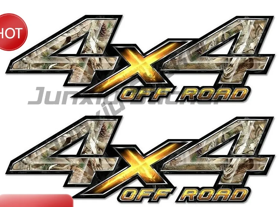 2x Fx4 Offroad-Aufkleber F150 F250 F350 Truck-Seitenaufkleber 1997-2026 4x4 Offroad-Haie Aufkleber Chamäleon Tarnmuster Waldgrün Pink – Detail 2