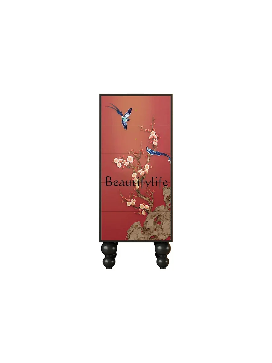 

ls 18 FG40New Chinese Style Solid Wood Chest of Drawers Side Cabinet Hallway Aisle Decoration Tailstock Storage Cabinet