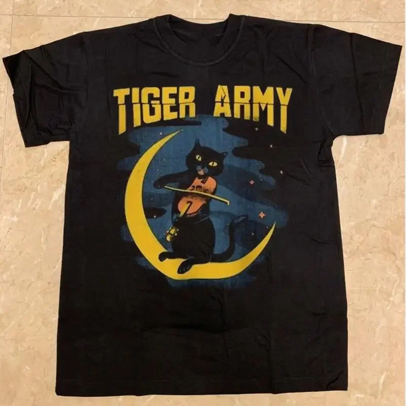Tiger Army Violin Cat Rock Band S to 5XL T Shirt QA338