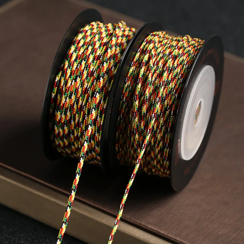 

Tibetan five-colour thread Chinese knotting thread DIY handmade knitting thread jewellery bracelet necklace jade thread